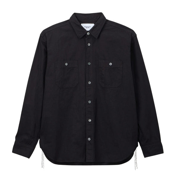 Momotaro Indigo Overdye Sashiko Shirt - Okayama Denim
