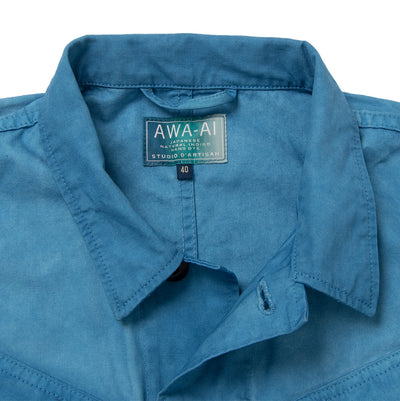 Studio D'Artisan "Awa-Ai" Natural Indigo Fatigue Jacket