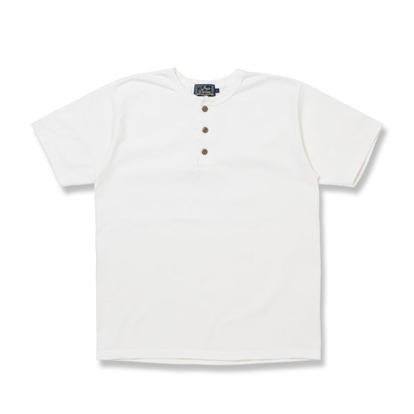 Studio D'Artisan Suvin Gold Henley - Okayama Denim