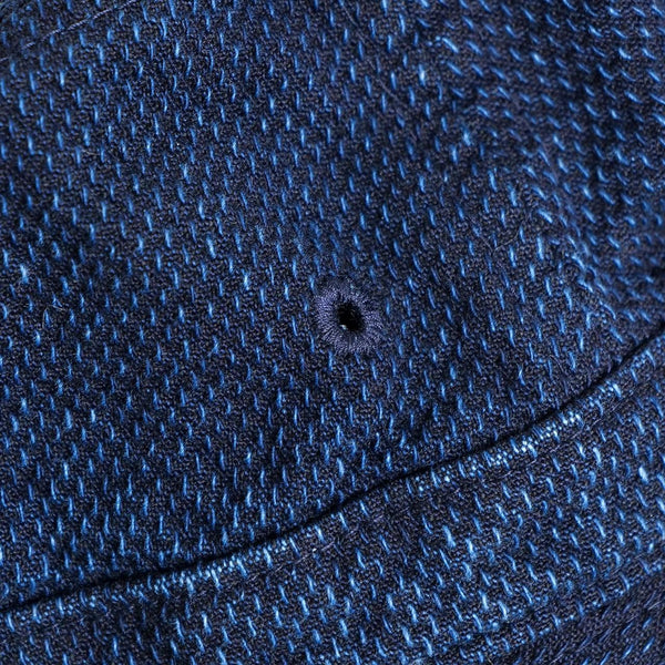 Soundman Indigo Sashiko Bucket Hat - Okayama Denim