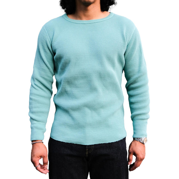 Studio D'Artisan L/S Heavy Thermal Tee (Emerald) - Okayama Denim