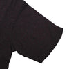 Loop & Weft Double Binder Neck Heather Slub Knit Pocket Tee (Black)