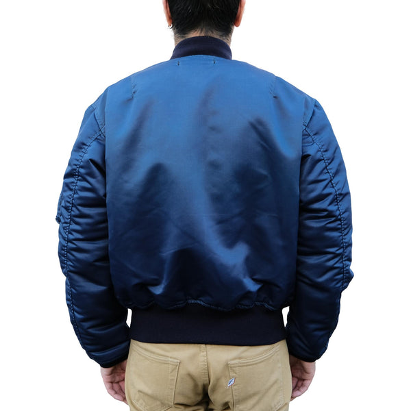 Studio D'Artisan Indigo MA-1 Flight Jacket - Okayama Denim