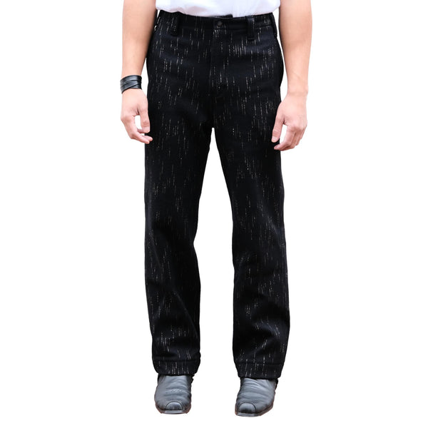 Studio D'Artisan Black Kasuri Dyed Beach Cloth Pants (Wide