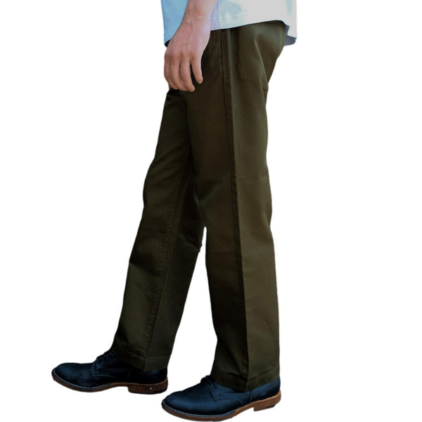 Big John Classic Chino Pants (Green) - Okayama Denim