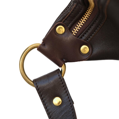 Inception Horsehide Crossbody Bag (Brown)