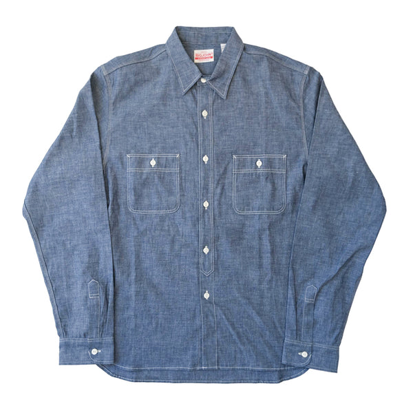 Big John Selvedge Chambray Work Shirt - Okayama Denim