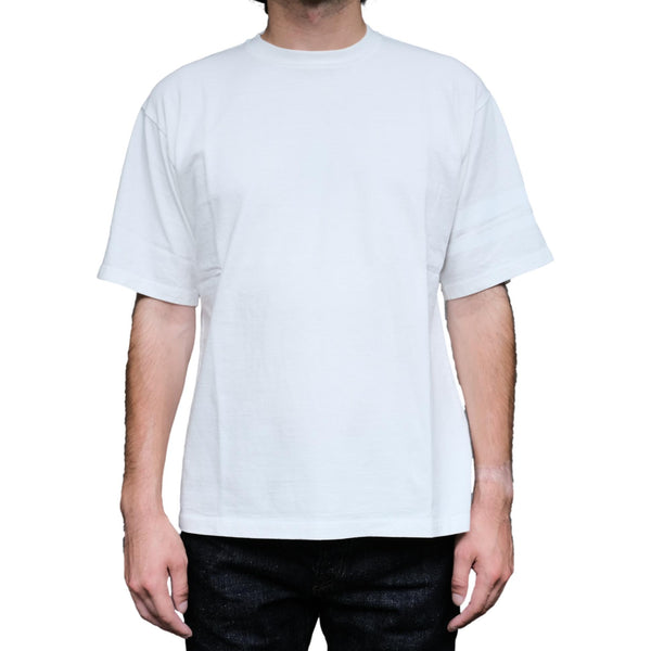Momotaro Suvin Gold GTB S/S Tee (White) - Okayama Denim