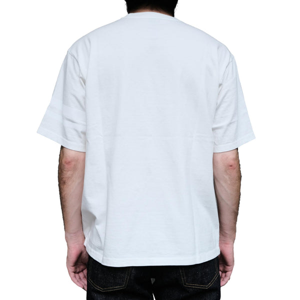 Momotaro Suvin Gold GTB S/S Tee (White) - Okayama Denim