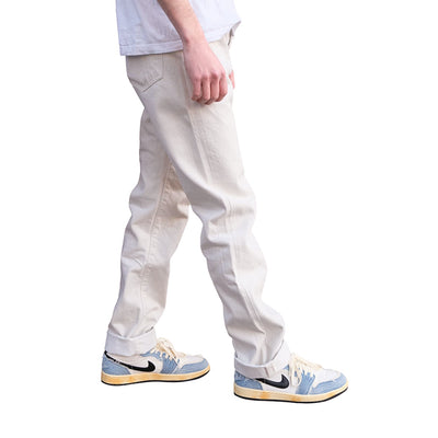 Momotaro Ivory Selvedge Jeans (Slim Straight)