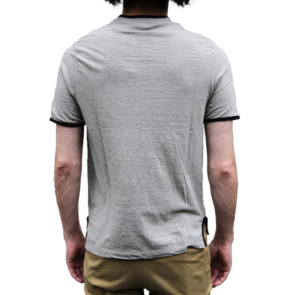 [INSILENCE] W SUPIMA Cotton U-Neck T-Shirt ☆送料込☆ Loop & Weft Recycled Supima Cotton Edge Piping S/S Crewneck