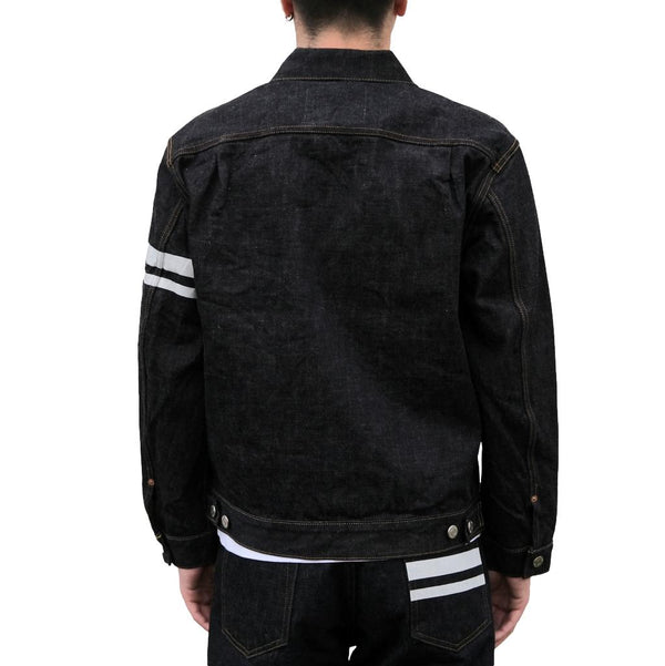 Denim Jacket With Back Print | boohooMAN USA