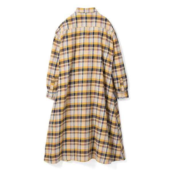 Women's] Studio D'Artisan Check Flannel One Piece - Okayama Denim