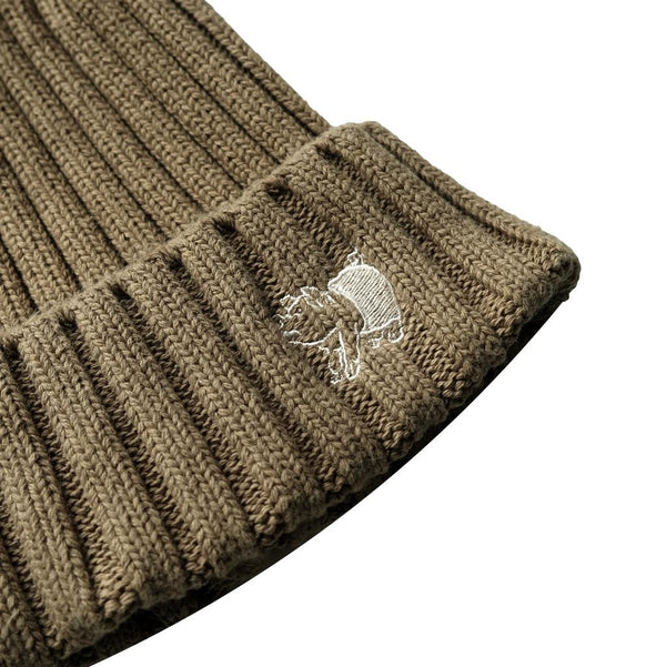 Studio D'Artisan Knit Beanie (Army Green) - Okayama Denim
