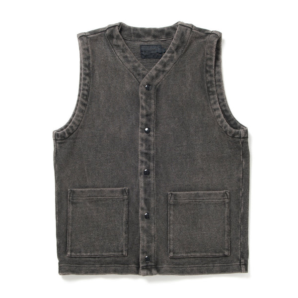 Pre-Order] Studio D'Artisan Sumi Dyed Heavyweight Jersey Vest