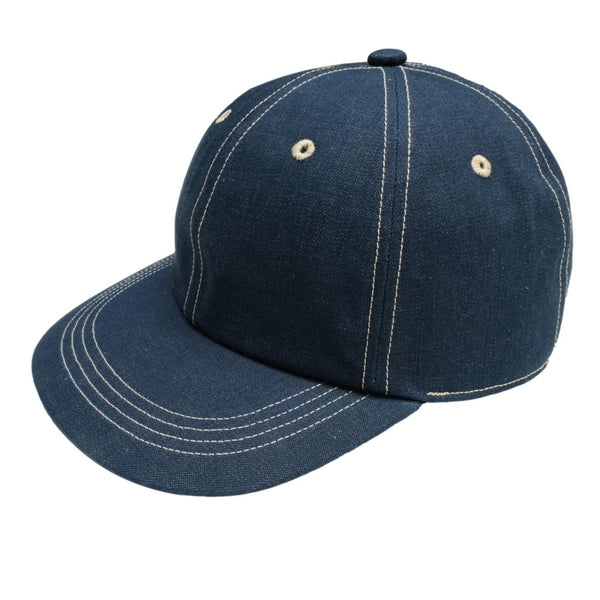 The Factory Made Selvedge Denim 6-Panel Cap - Okayama Denim