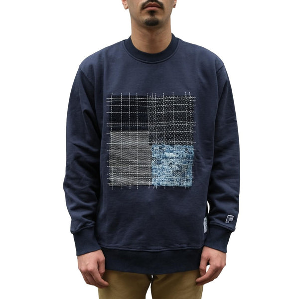 Patchwork crewneck shop