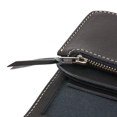 Redmoon Midline Long Wallet (Black) - Okayama Denim Accessories - Selvedge