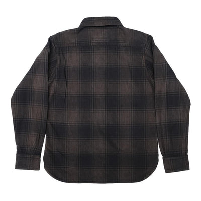 Studio D'Artisan "Amami Dorozome" Heavyweight Check Flannel Shirt (Dark Brown)