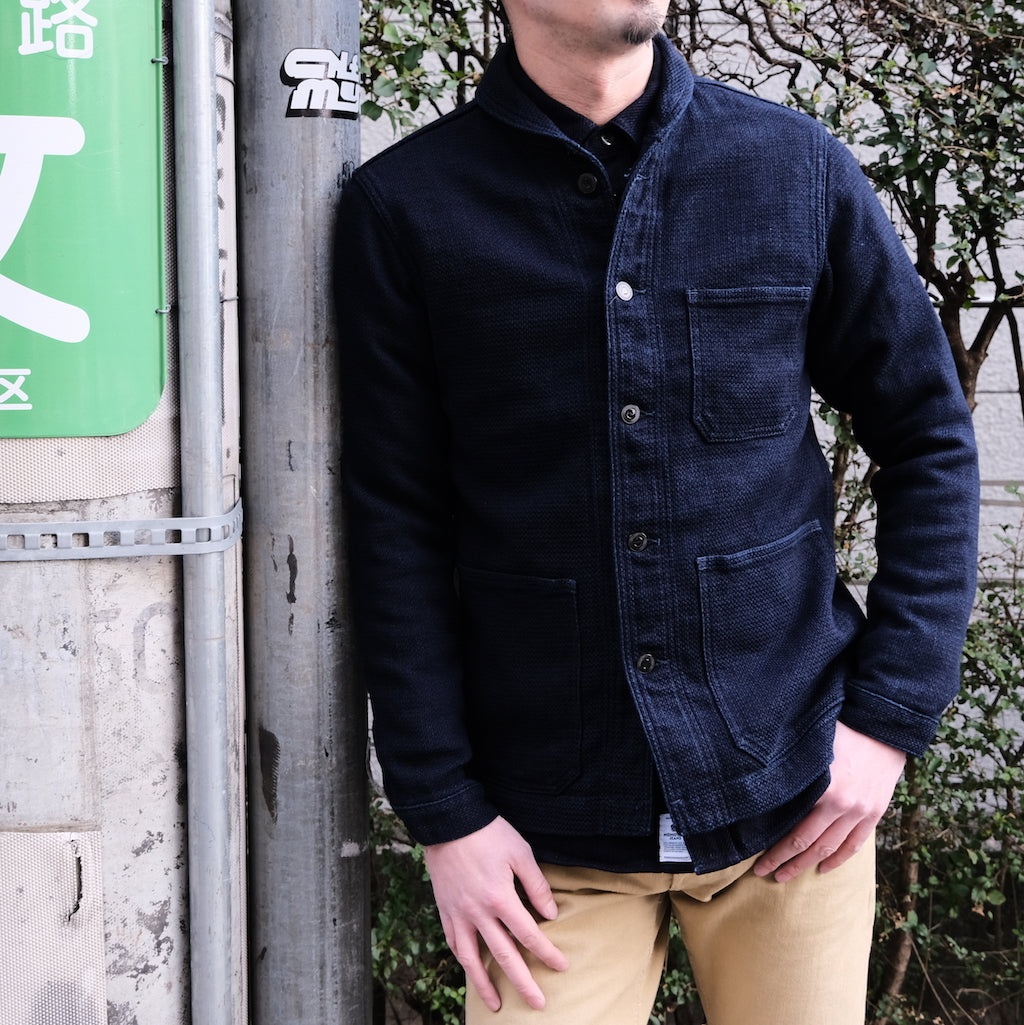 Momotaro Indigo Dobby Sashiko USN Coverall