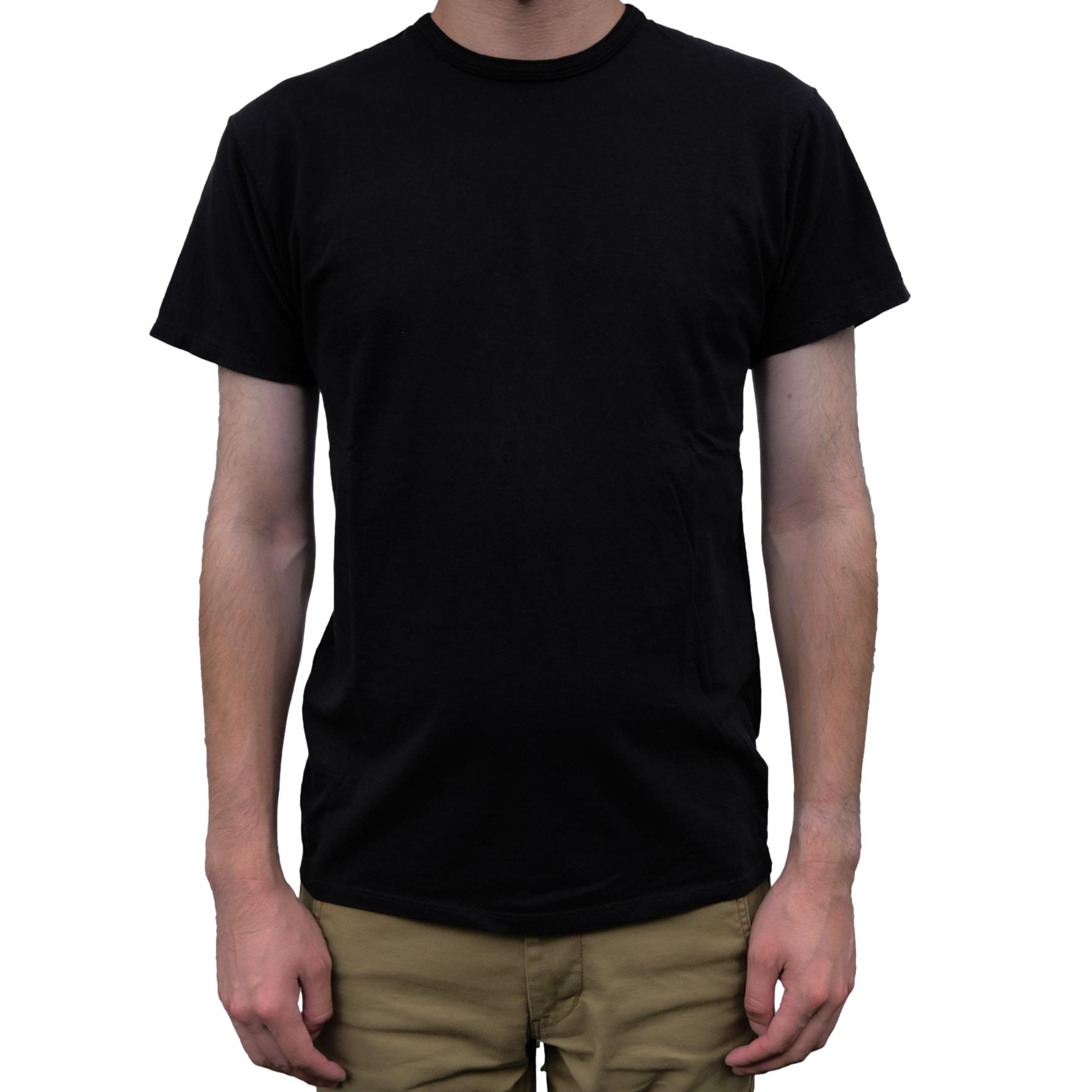 Loop & Weft Recycled Supima Cotton S/S Crewneck Tee (Black)