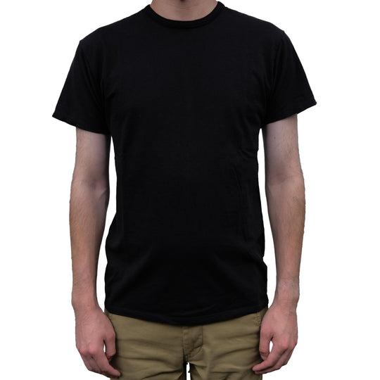 Loop & Weft Recycled Supima Cotton S/S Crewneck Tee (Black)