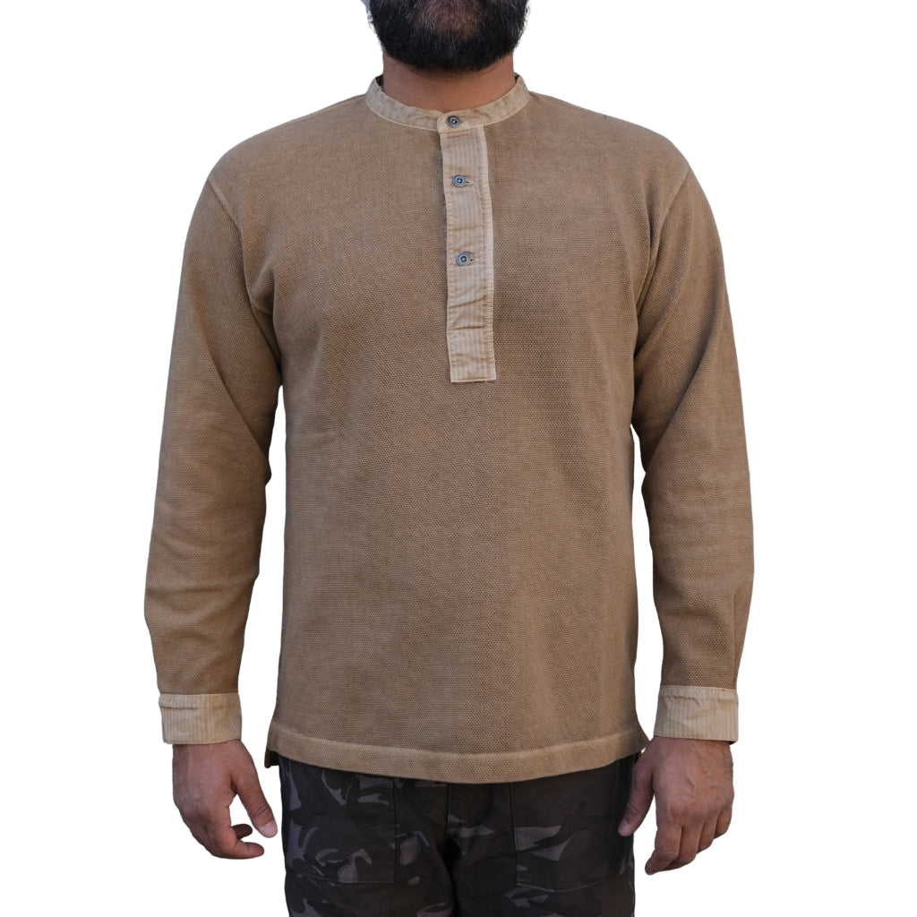 Soundman "Skane" Swedish Army L/S Henley (Beige)