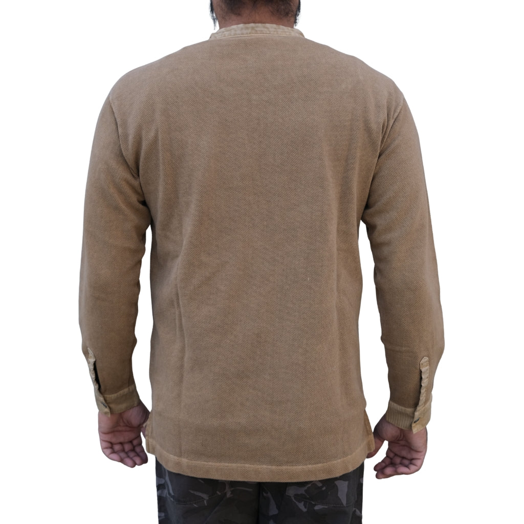 Soundman "Skane" Swedish Army L/S Henley (Beige)