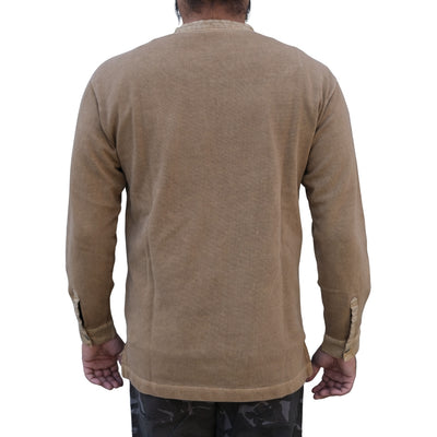 Soundman "Skane" Swedish Army L/S Henley (Beige)