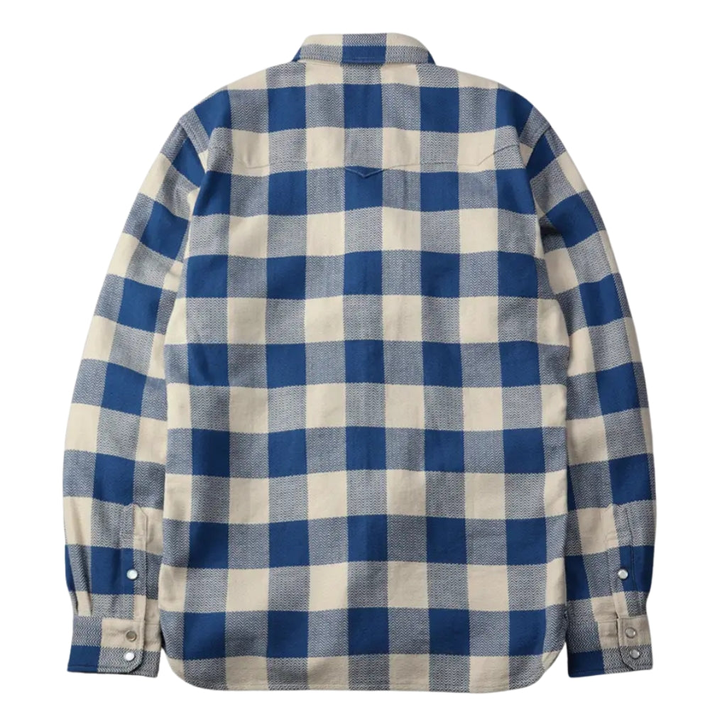 The Flat Head Selvedge Block Check Flannel Western