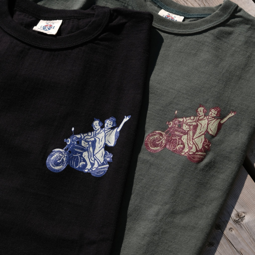 Samurai Jeans MCT24-101 Heavyweight Logo Print Tee (Black)