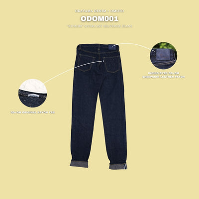 OD+OM 14.5oz. "Kumori" Overcast Nep Selvedge Jeans (Slim Straight)
