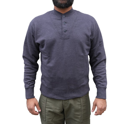 Soundman "Arthur" US Army Henley Knit Sweatshirt (Gray)