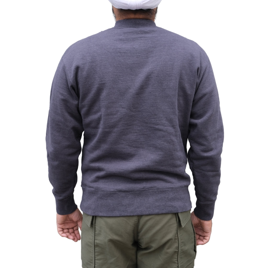 Soundman "Arthur" US Army Henley Knit Sweatshirt (Gray)