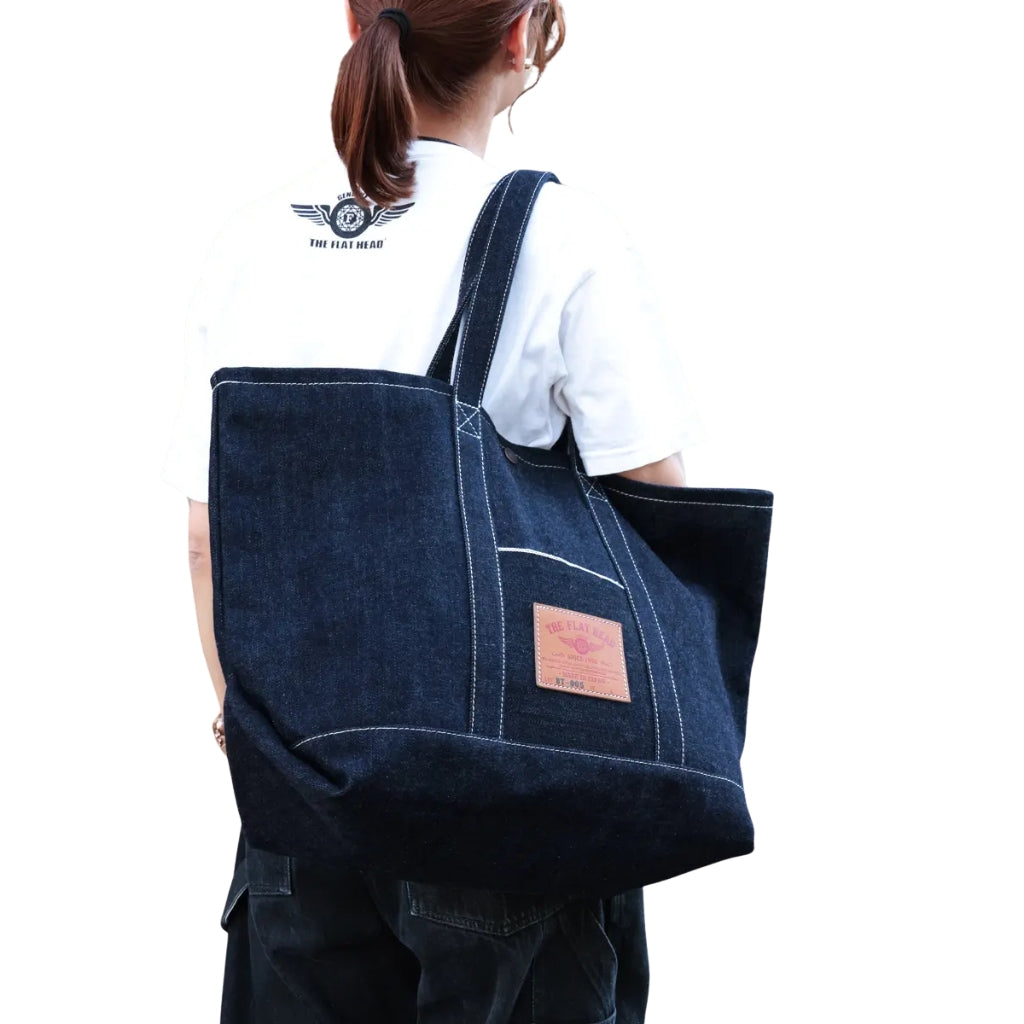 The Flat Head 18oz. Selvedge Denim Tote Bag