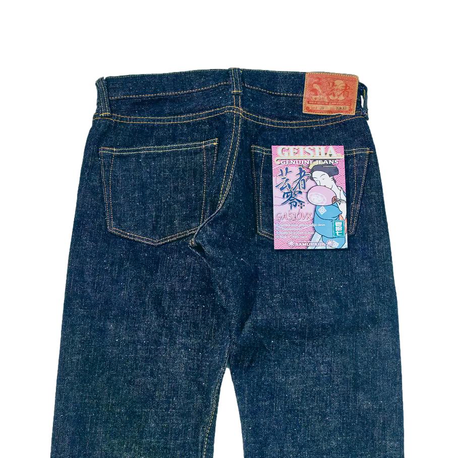 レディース 美品 濃い濃い GEISHA JEANS ゲイシャジーンズ デニム Women's] Samurai Jeans GA0510VX 
