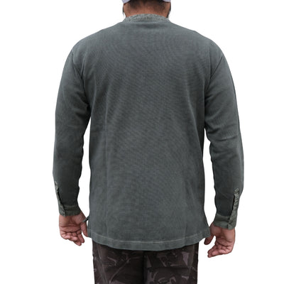 Soundman "Skane" Swedish Army L/S Henley (Green)