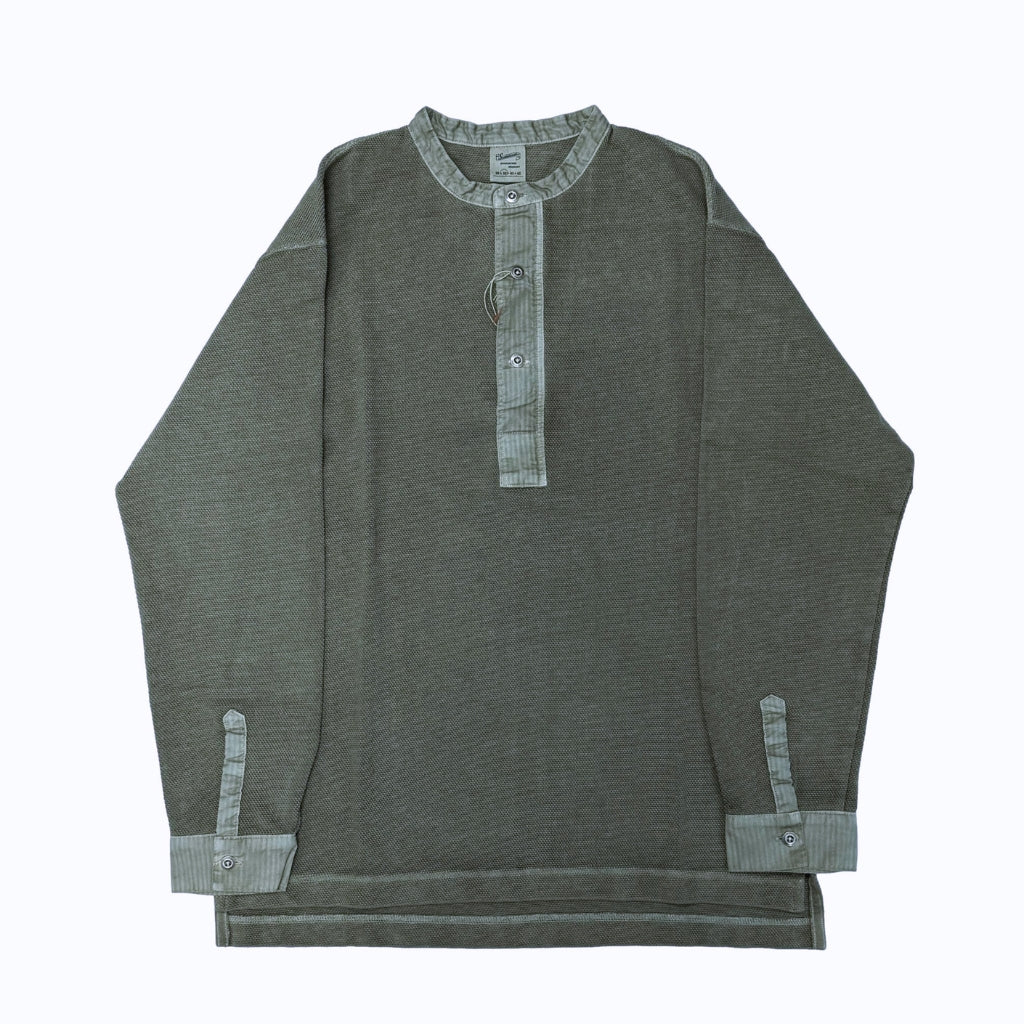 Soundman "Skane" Swedish Army L/S Henley (Green)