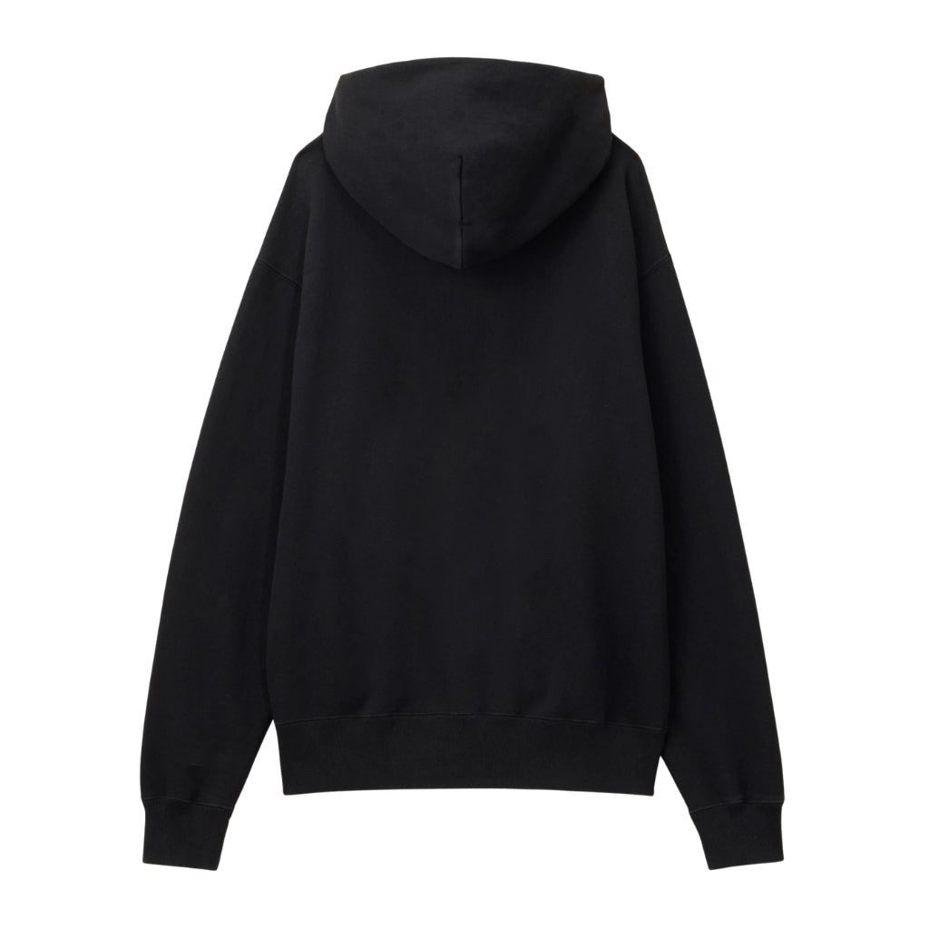 Momotaro Loopwheel Zip-up Hoodie (Black) - Okayama Denim