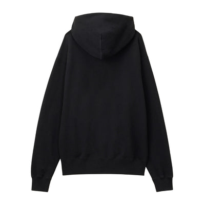 Momotaro Loopwheel Zip-up Hoodie (Black) - Okayama Denim