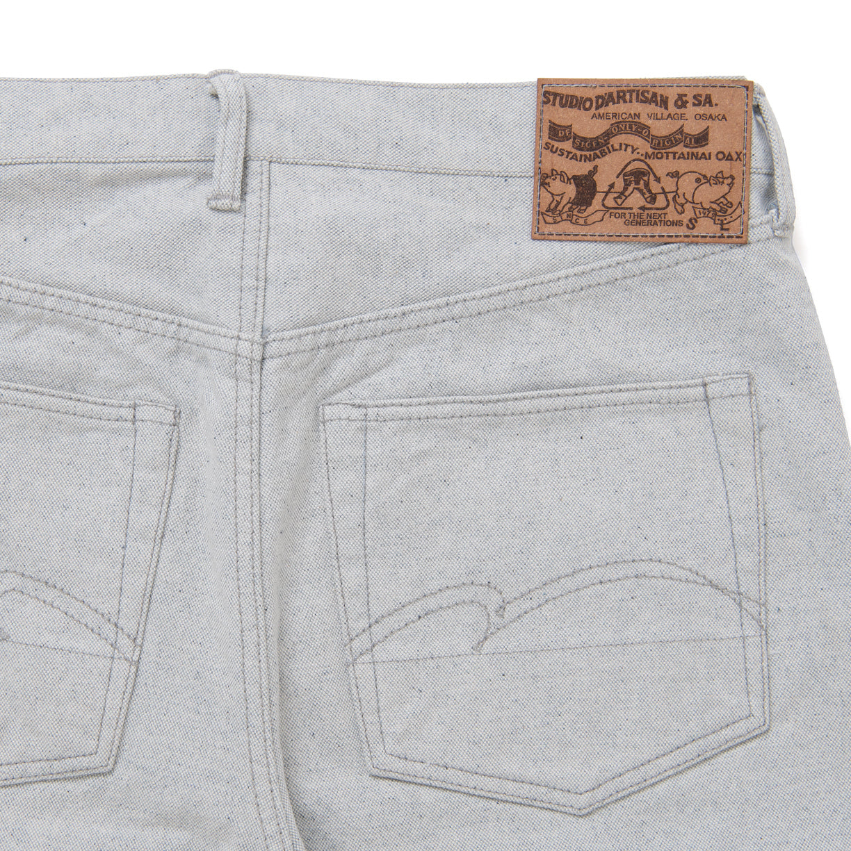 Studio D'Artisan "Upcycle" Duck Canvas Pants (Regular Straight)