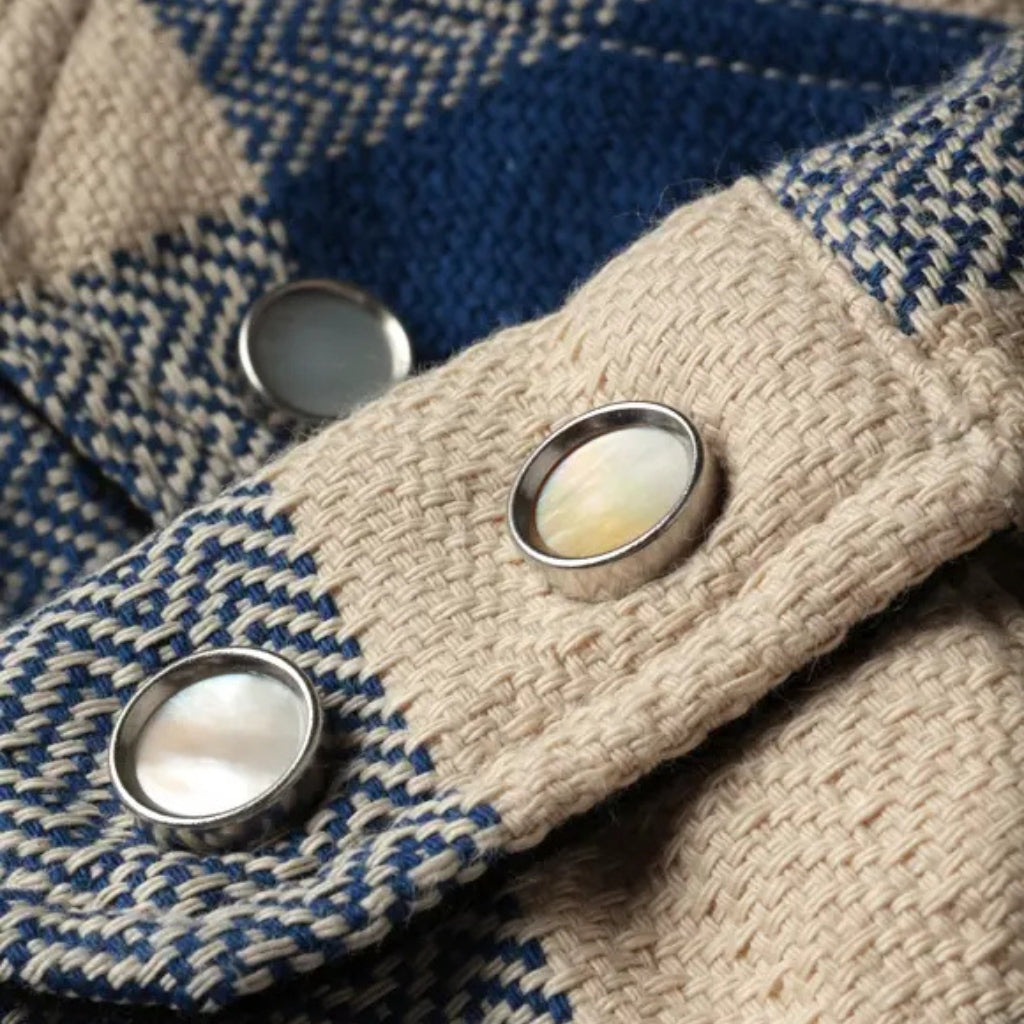 The Flat Head Selvedge Block Check Flannel Western