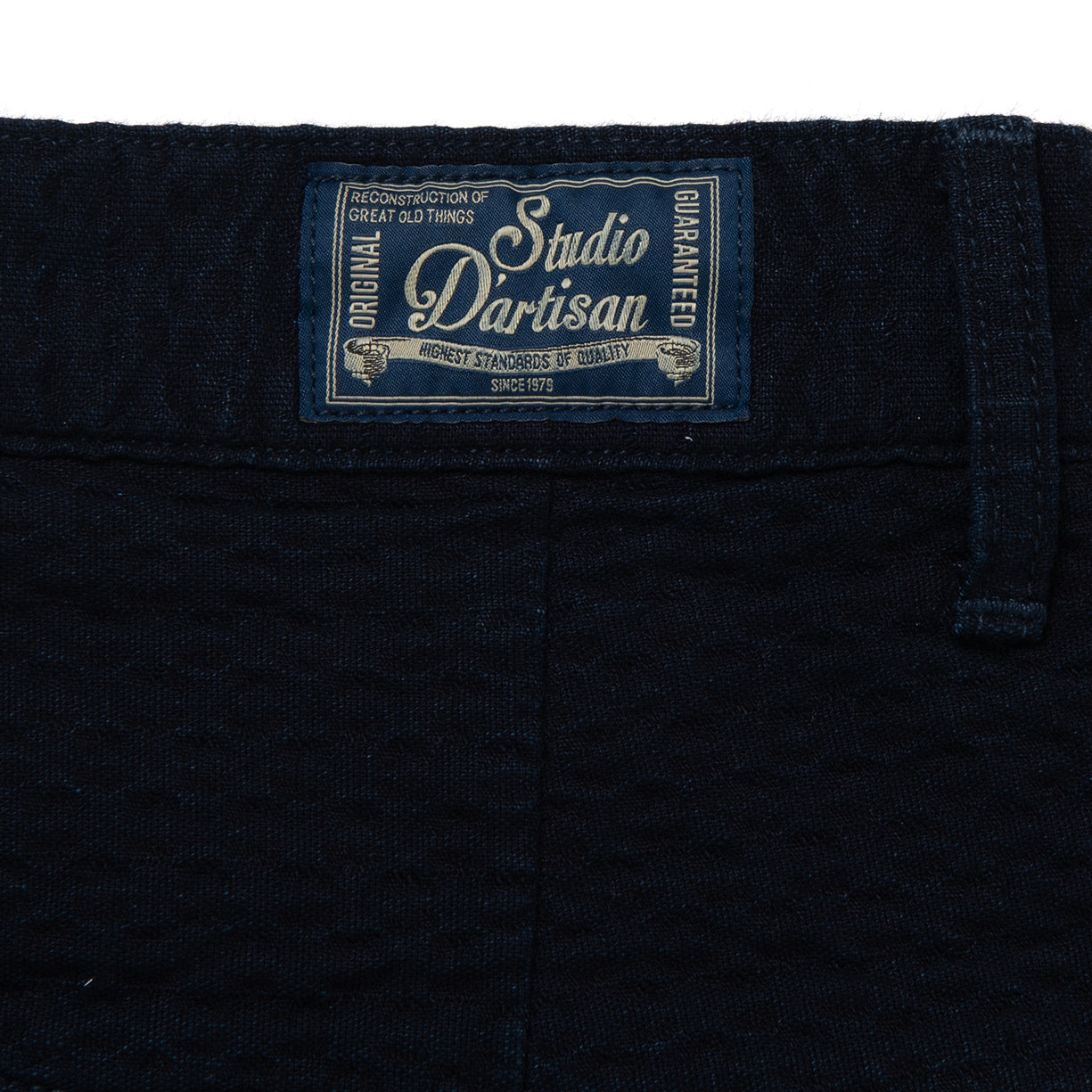 Studio D’Artisan Indigo Dobby Shorts