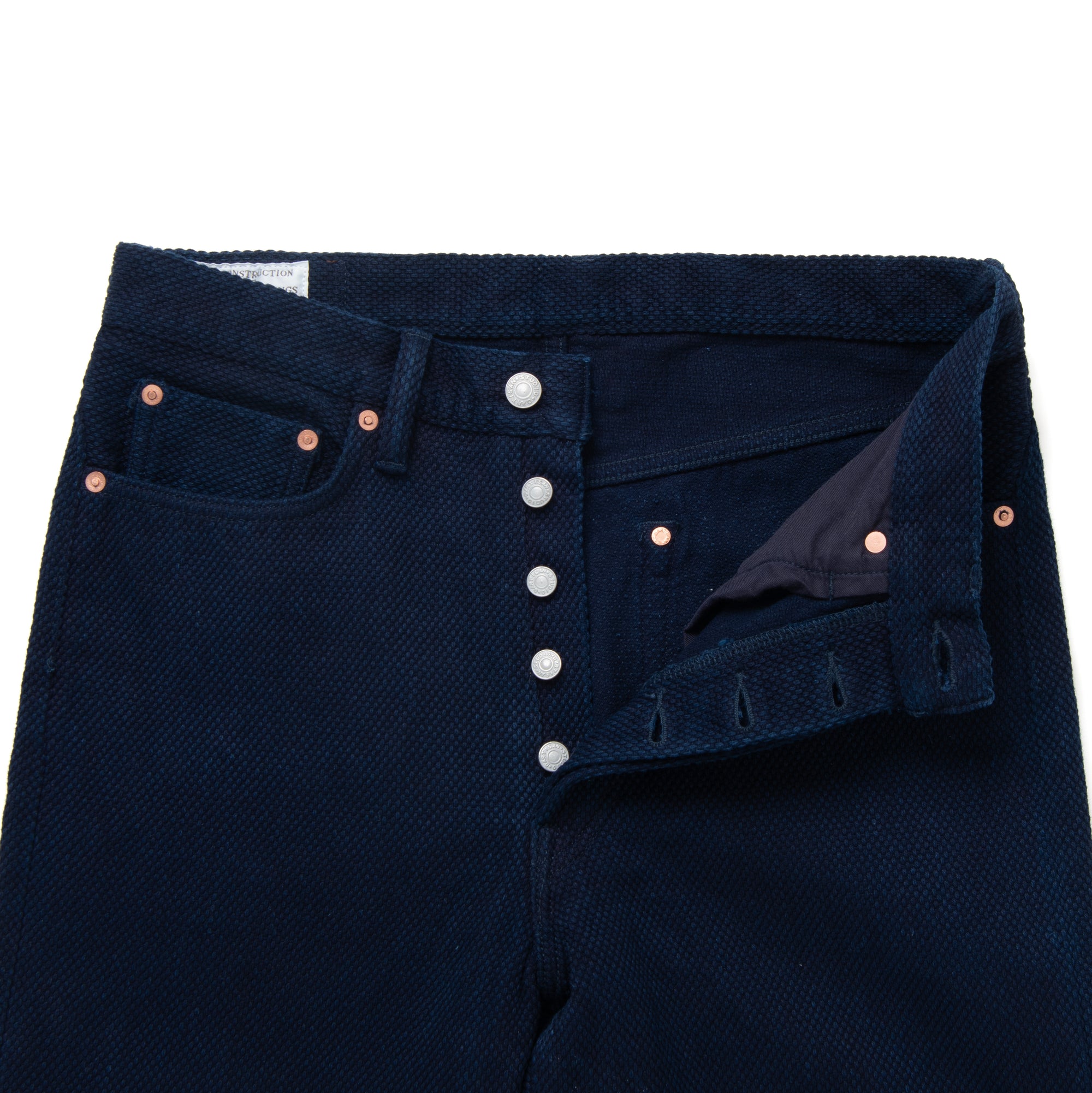 Studio D'Artisan "Kasezome" Indigo Sashiko Selvedge Pants (Regular Straight) - Okayama Denim