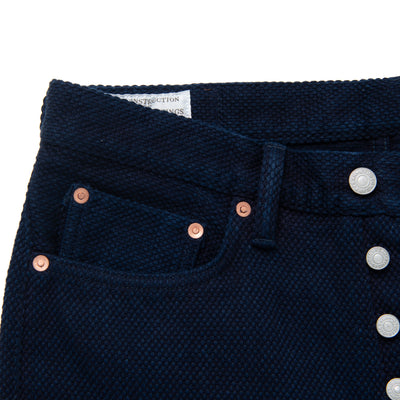 Studio D'Artisan "Kasezome" Indigo Sashiko Selvedge Pants (Regular Straight) - Okayama Denim
