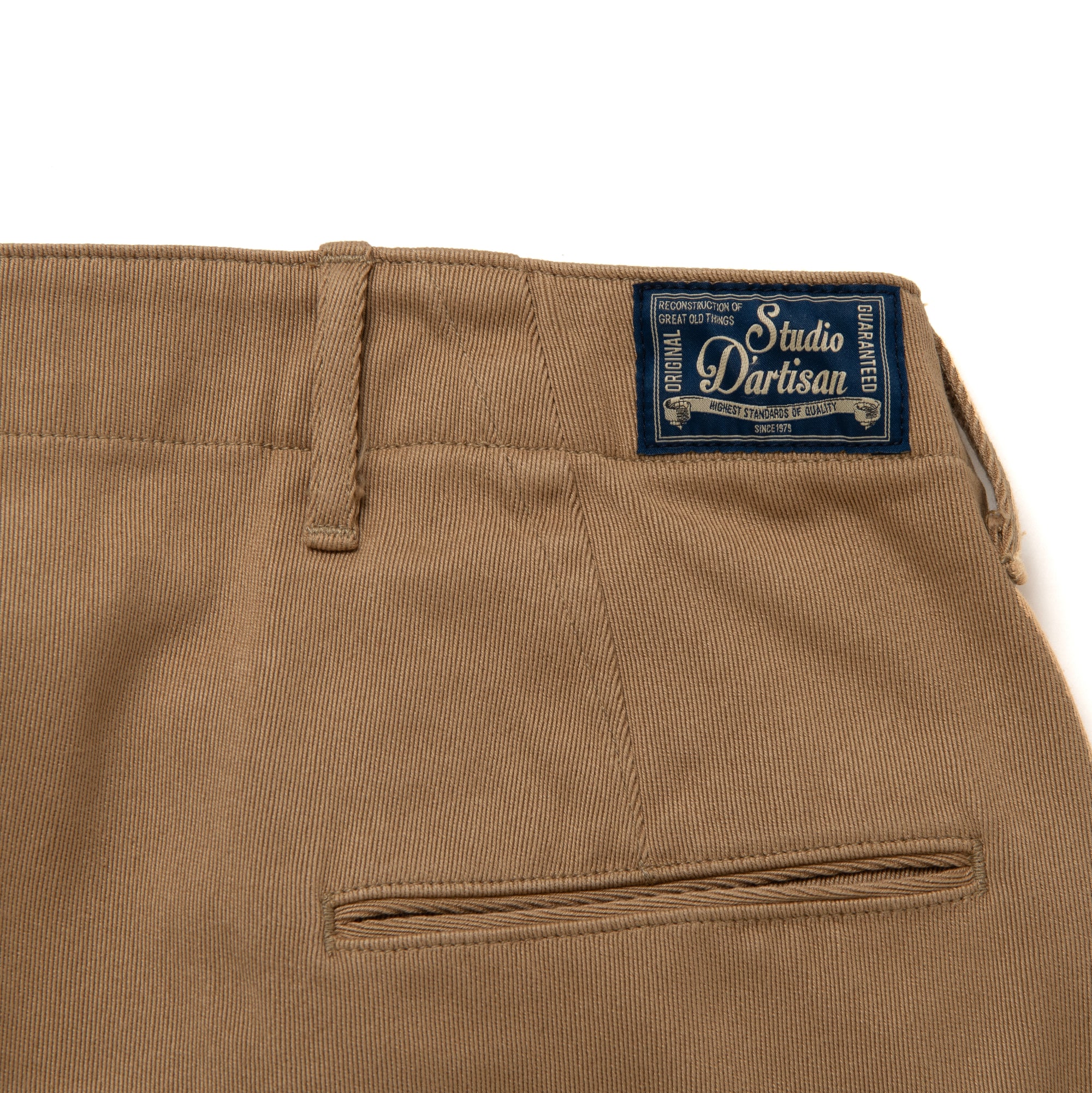 Studio D'Artisan 41 Khaki Chino Pants (Beige)