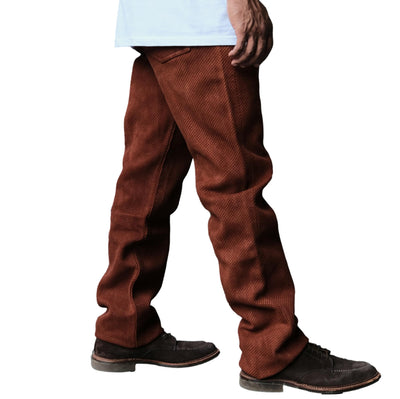 Studio D'Artisan "Amami Dorozome" Sashiko Pants (Brown)