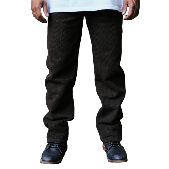 Studio D'Artisan "Amami Dorozome" Heavyweight Sashiko Pants (Dark Brown)