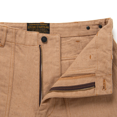 [Pre-Order] Studio D'Artisan "Fox Cotton" Herringbone Baker Pants