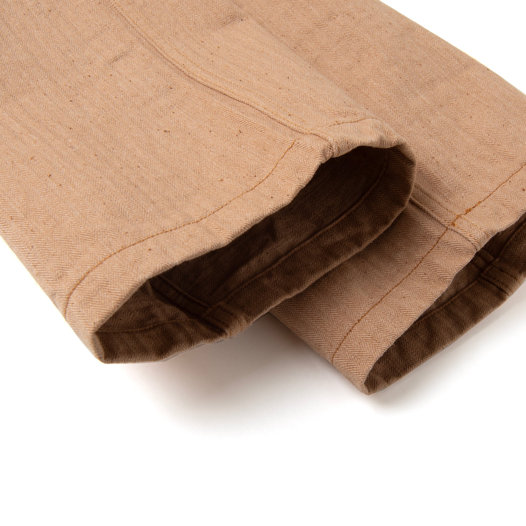 Studio D'Artisan "Fox Cotton" Herringbone Baker Pants - Okayama Denim